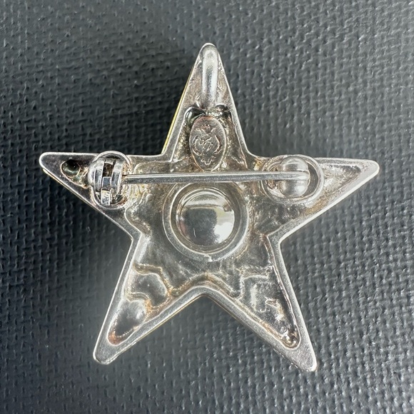 Vintage Star Brooch by Premier Designs. Two tone, two levels - Picture 5 of 5